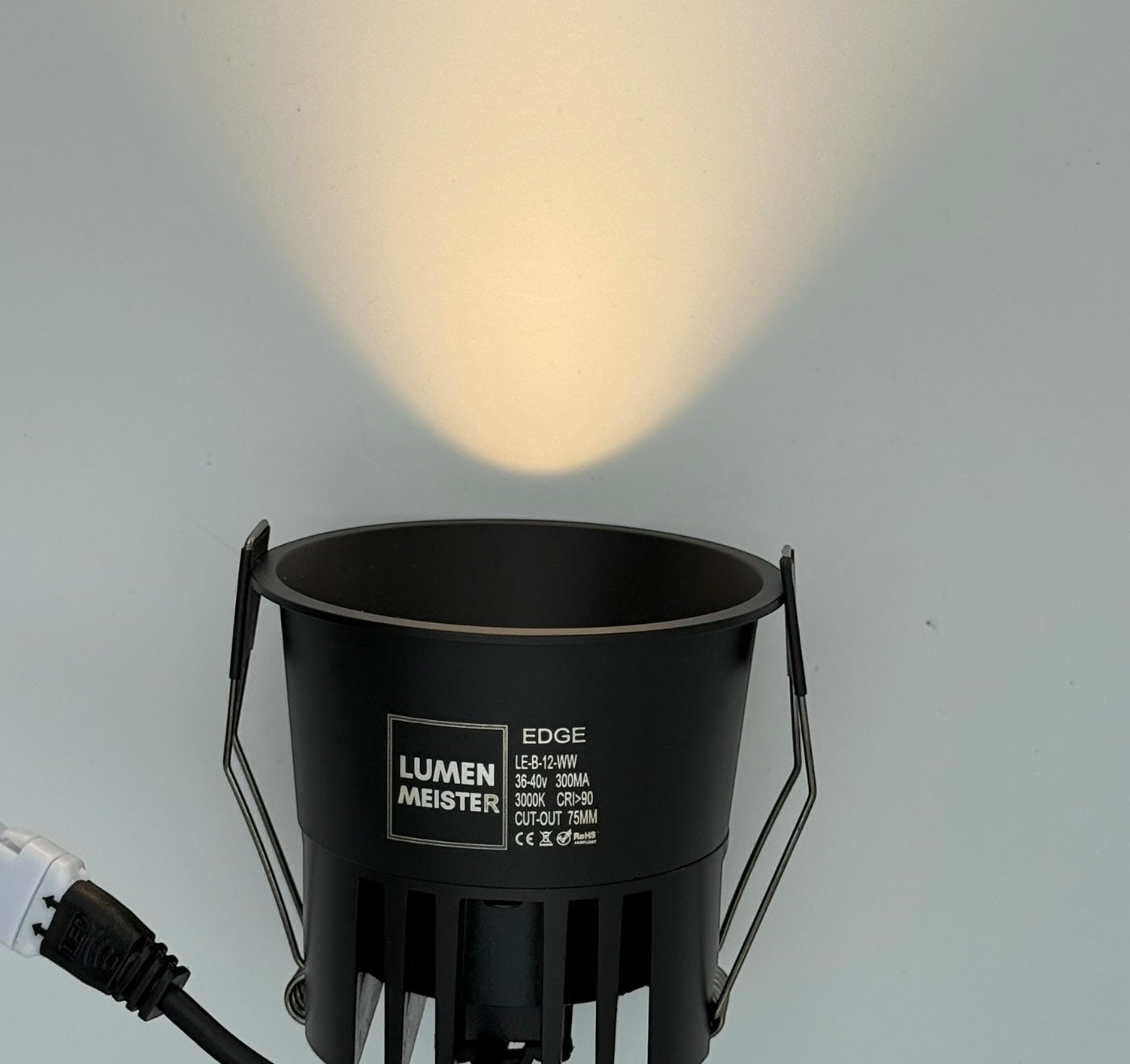 EDGE75 Einbauspot - black