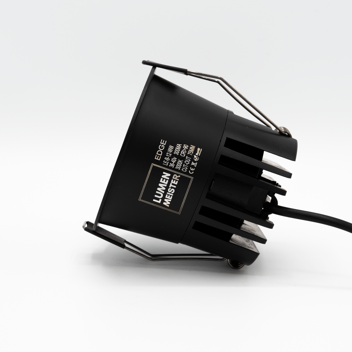 EDGE75 Einbauspot - black