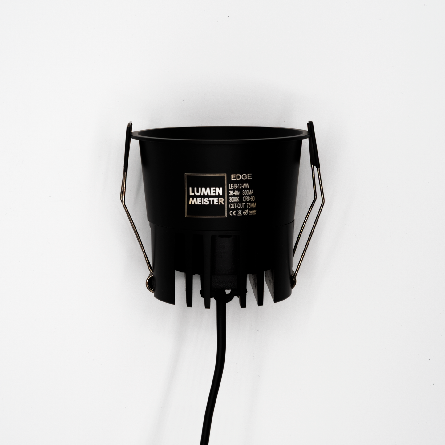 EDGE75 Einbauspot - black