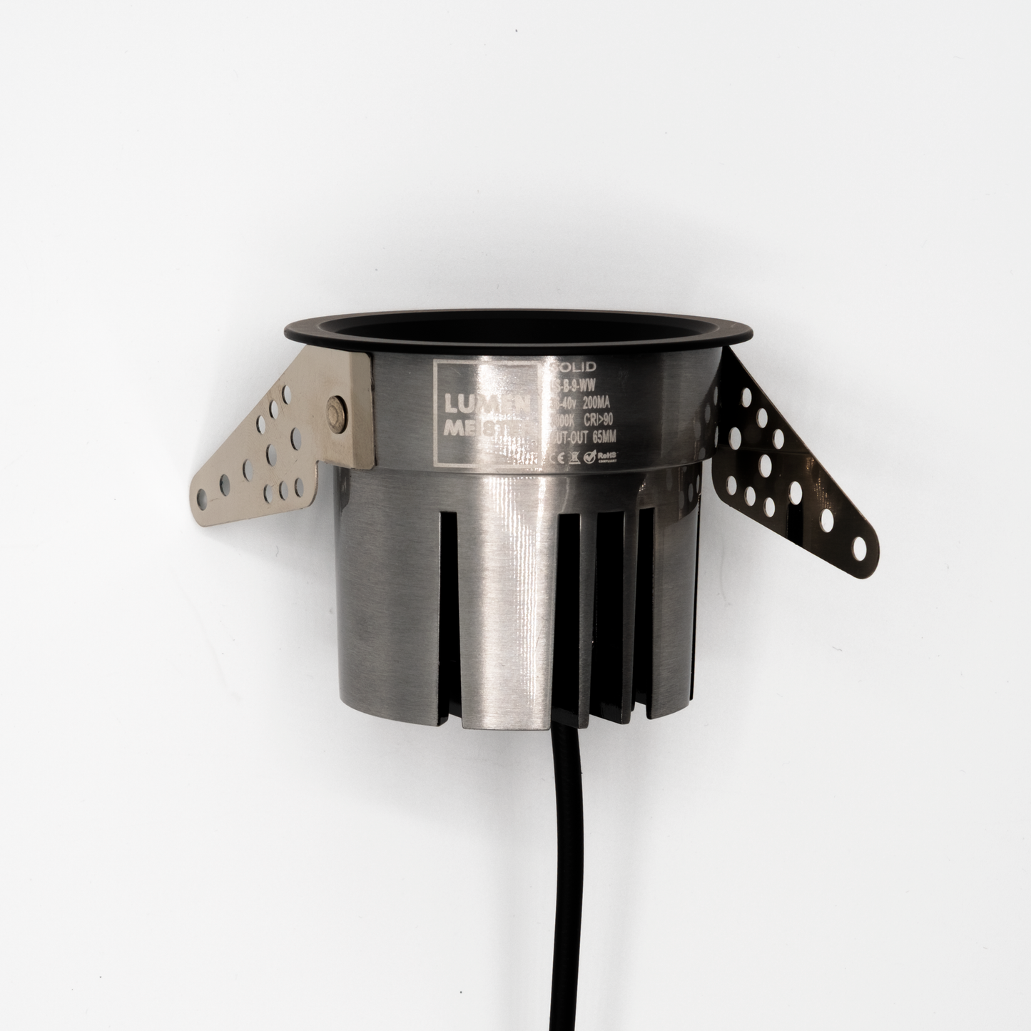SOLID65 Einbauspot - black