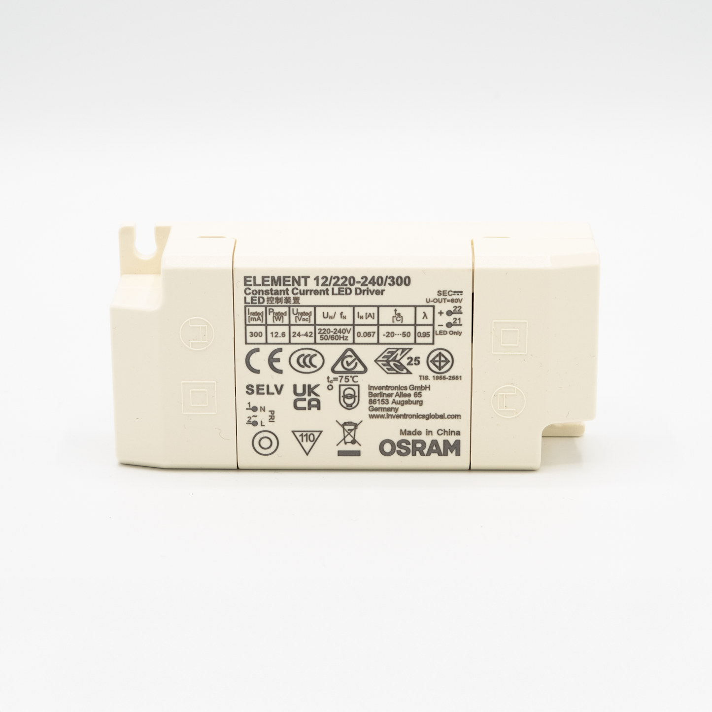 OSRAM ELEMENT 12/220-240/300 – LED-Treiber (300 mA CC)